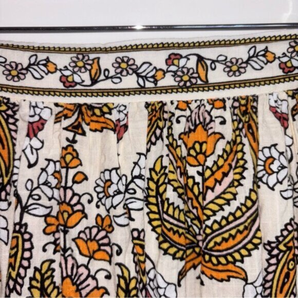 Max Studio Women’s M/L Multicolour Patterned Skirt Autumn Boho Coastal Longline - Picture 3 of 7